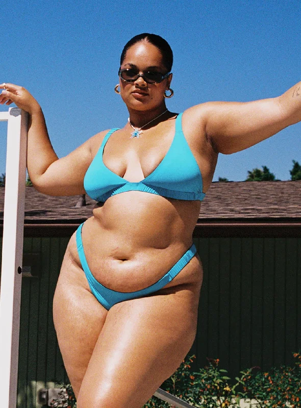 Josie Bikini Top Blue Curve