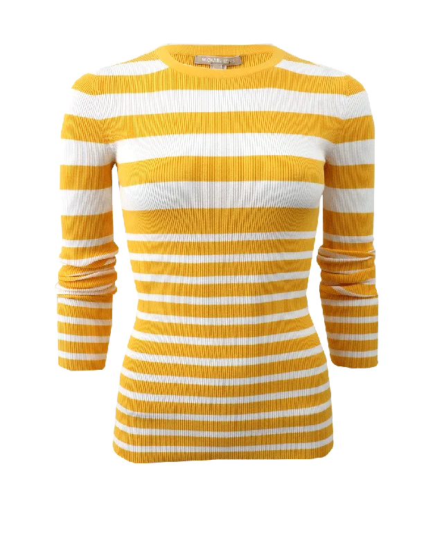 Mixed Stripe Crewneck