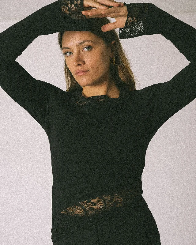 TILTIL Lynn Longsleeve Black Lace