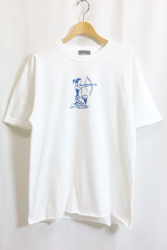 TODAY edition / BRIGHT FUTURE #09 SS Tee - Sagittarius/White