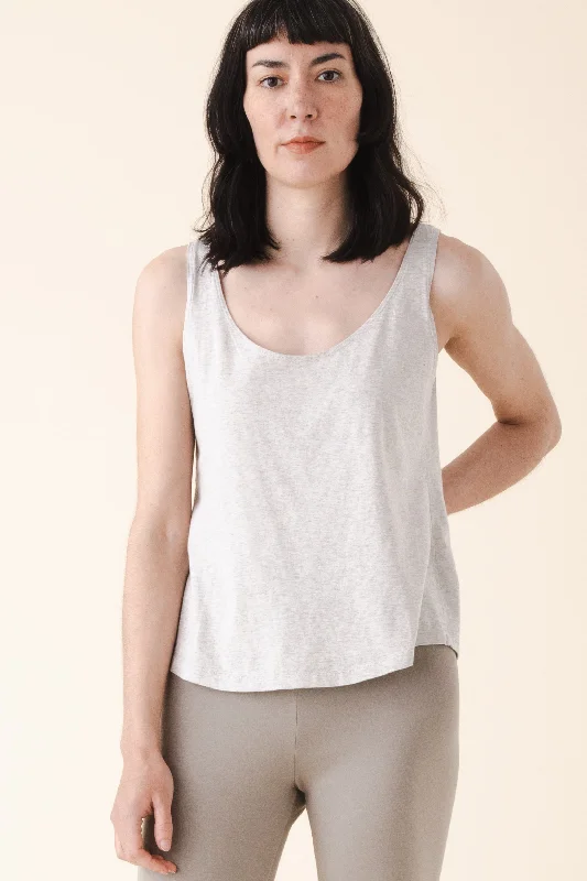 loose tank - organic cotton in heather