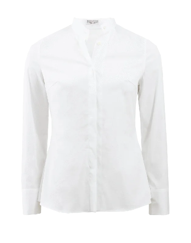 Fitted Blouse With Back Pleat