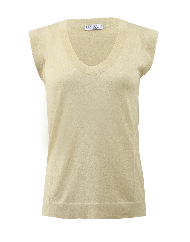 Cashmere Silk Lurex Tank