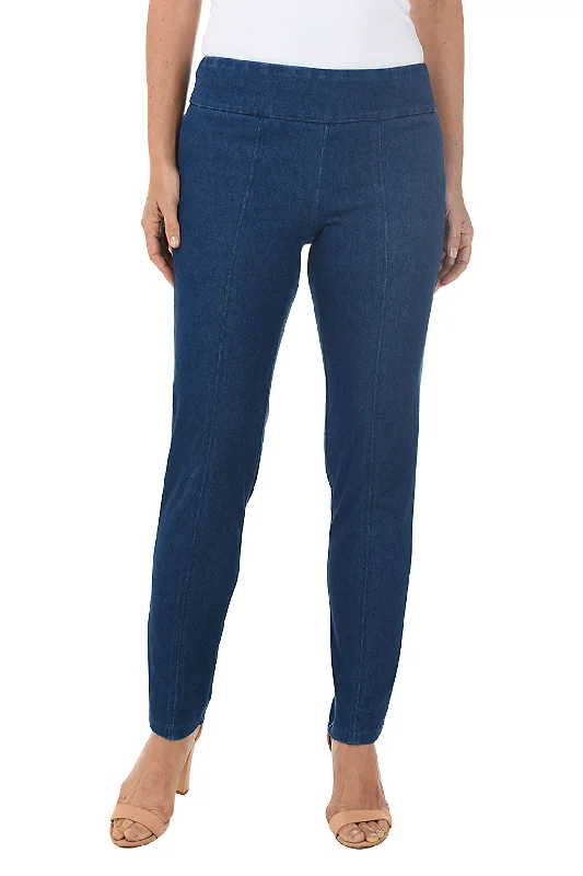 Pull-On Slim Leg Denim Pant