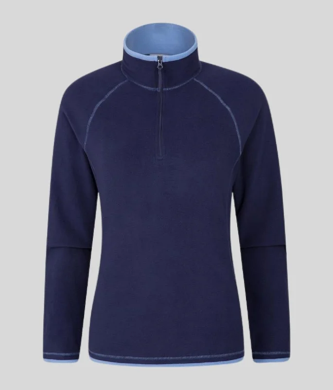 Navy Montana Microfleece Top