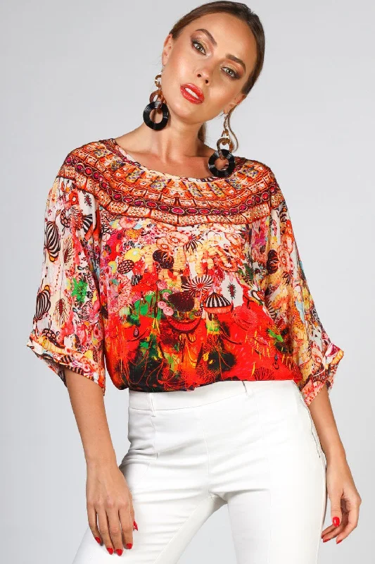 CORRALLE - KAFTAN TOP (Shorter Style)