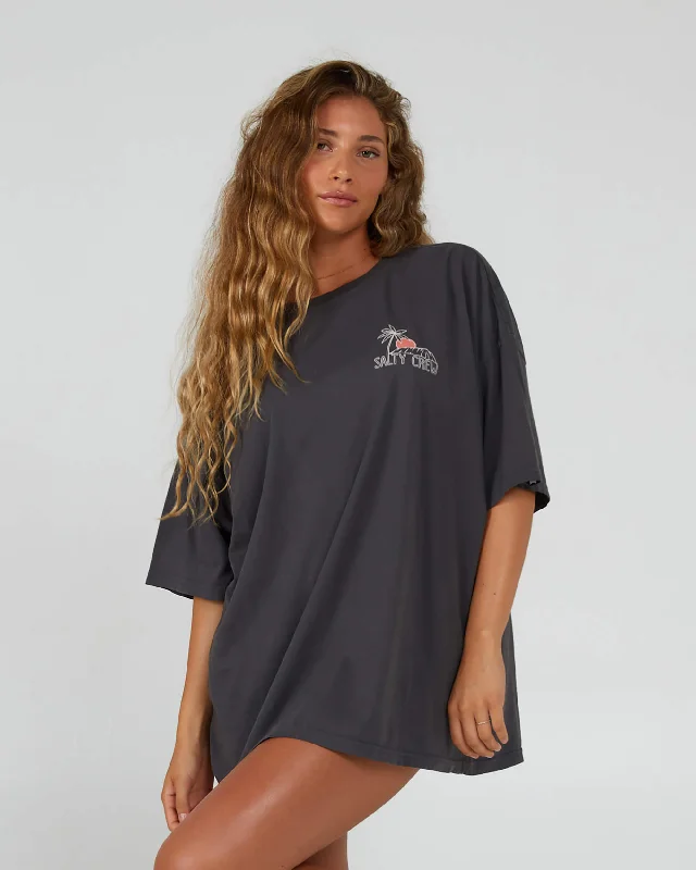 Joy Cover Up Tee - Charcoal