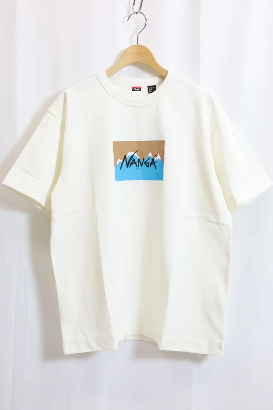 NANGA/NANGA×JERRY UKAI ECO HYBRID NANGA LOGO TEE - WHT/BEG