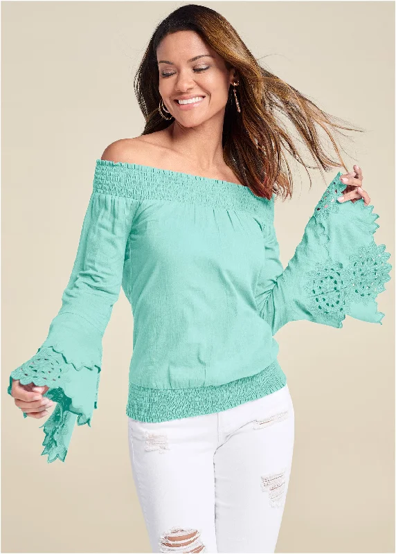 Off-The-Shoulder Top - Mint