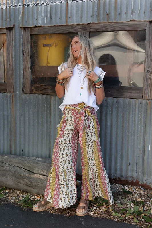 The Nest Secret Admirer Printed Pants - Patchwork Multi