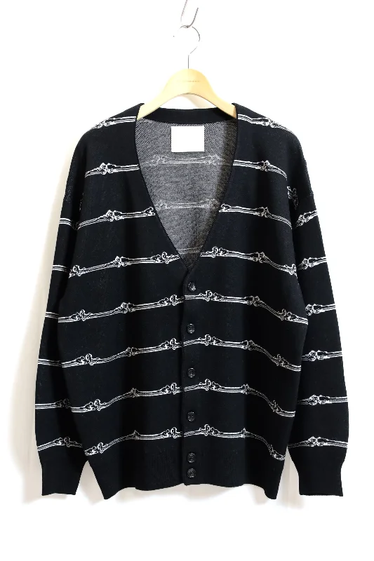 TOWNCRAFT WHITE LABEL / BONE STRIPE CARDIGAN