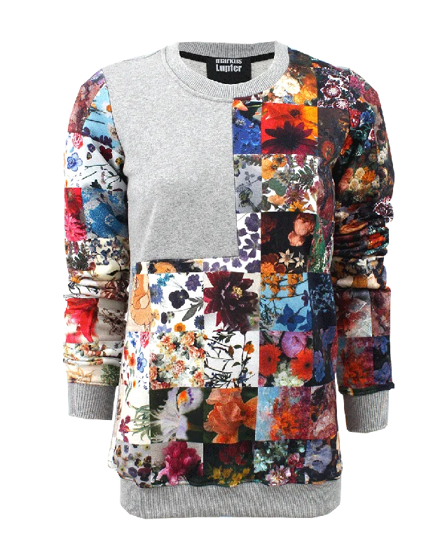 Floral Patchwork Sweatshirt