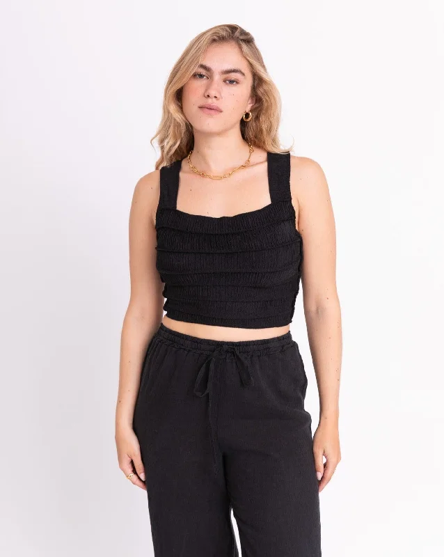 TILTIL Sese Cropped Top Black One Size