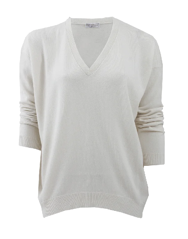 V-Neck Egg Pullover