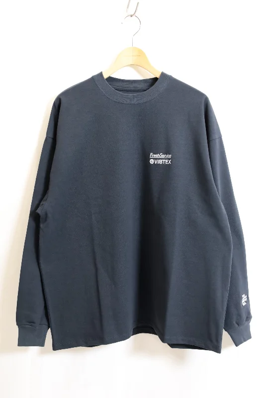 Fresh Service / VIBTEX for FreshService L/S CREW NECK TEE - Gray