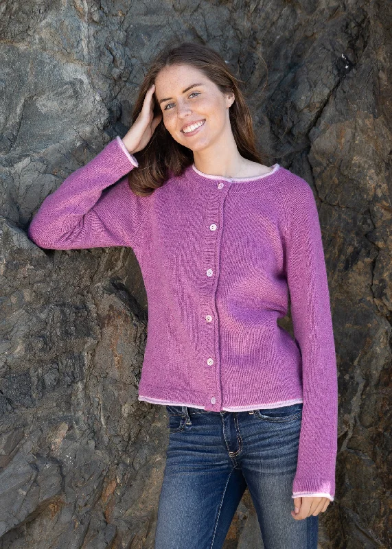 IrelandsEye Killiney Cardigan - Boysen Berry