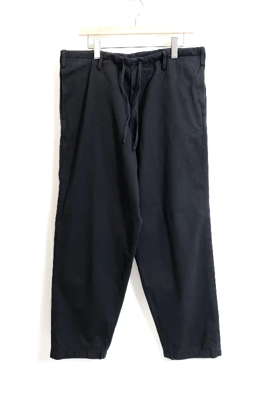 alvana / NATURAL TWILL EASY PANT - INK BLACK 