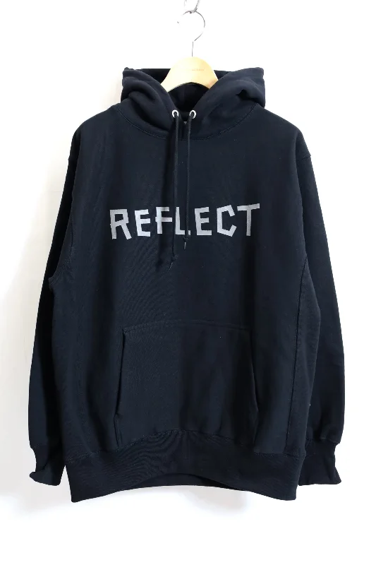 TODAY edition / REFLECT #02 HOODED SWEAT - Black