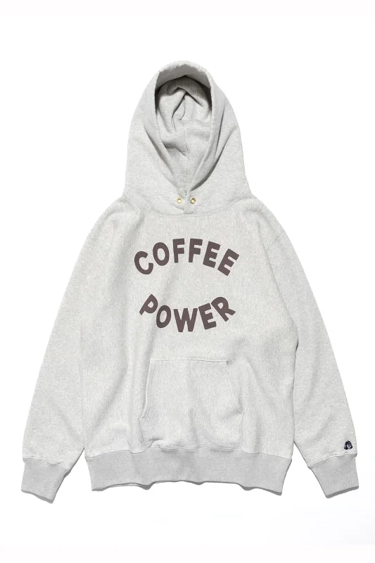 TACOMA FUJI RECORDS / COFFEE POWER HOODIE designed by Yunosuke - Oatmeal