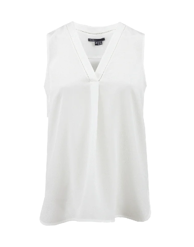 V-Neck Silk Tank