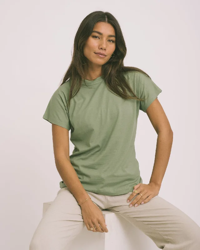 TILTIL Basic Modal Tee Salvia