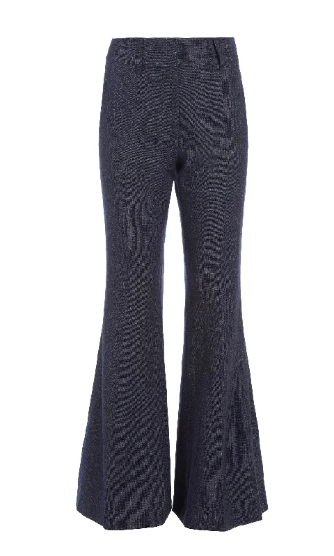 Rhein Pant in Navy Linen Virgin Wool