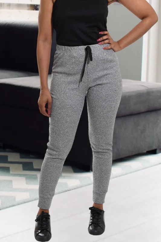 Ladies Grey Skinny Track Pants