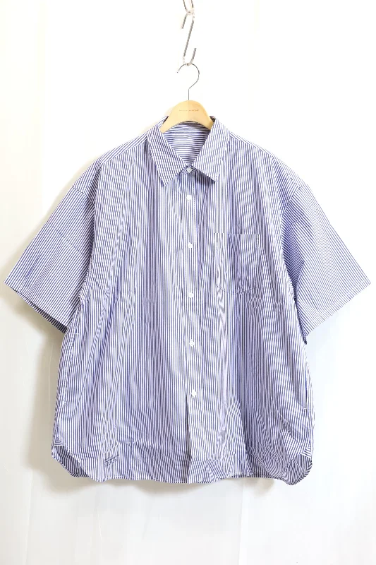 Fresh Service / CORPORATE UNIFORM S/S SHIRT - Blue Stripe