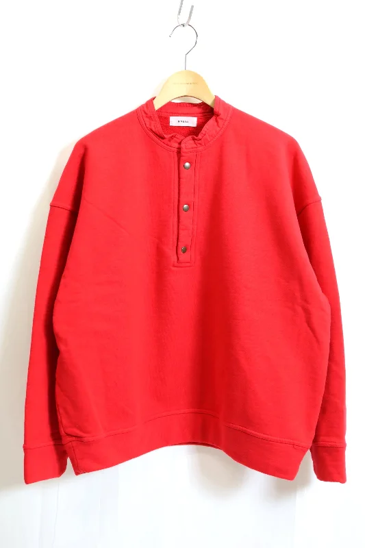 alvana / MASSIVE HENLEY NECK SWEAT - Red 