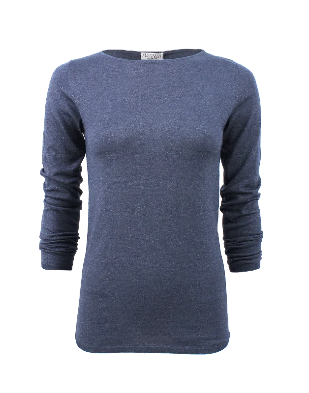 Cashmere And Silk Lurex Crewneck