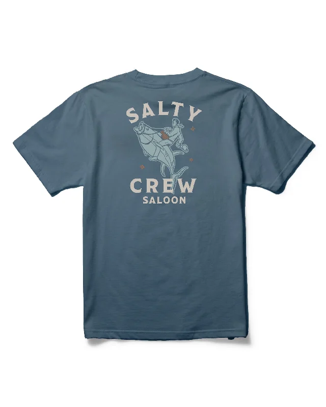 Saloon  S/S Tee Kids - Slate