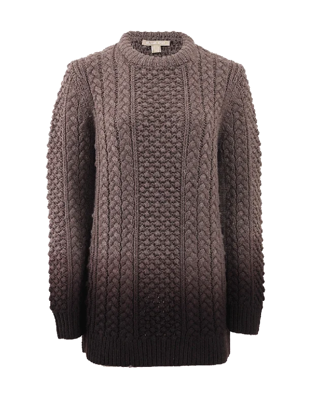 Aran Dye Crewneck Knit