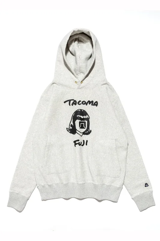 TACOMA FUJI RECORDS / TACOMA FUJI HW LOGO HOODIE - Oatmeal