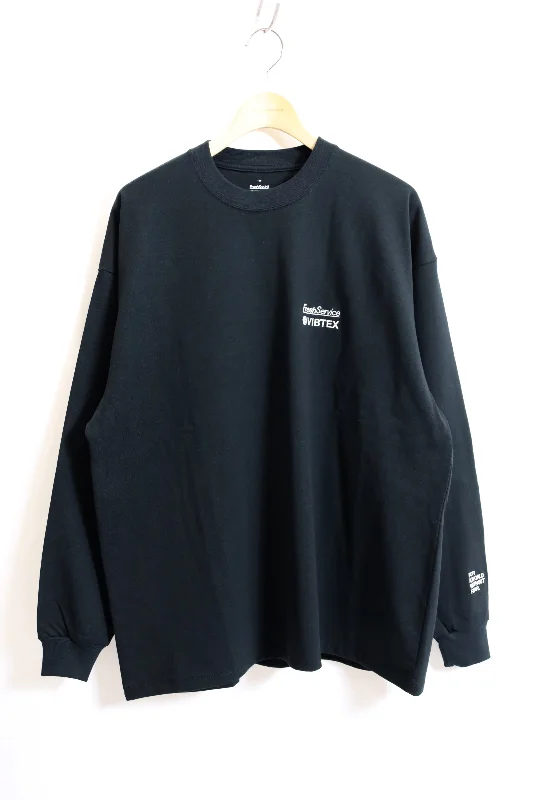 Fresh Service / VIBTEX for FreshService L/S CREW NECK TEE - Black