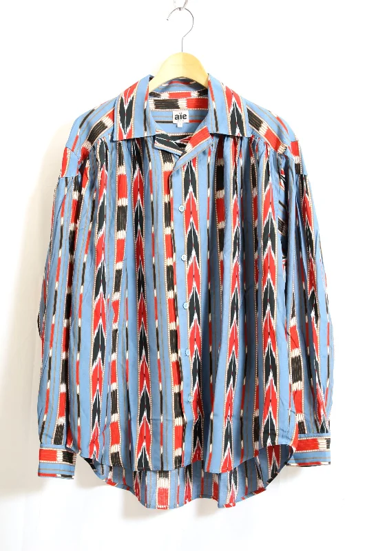 AiE / PAINTER SHIRT - RAYON LAWN / STRIPE PRINTED