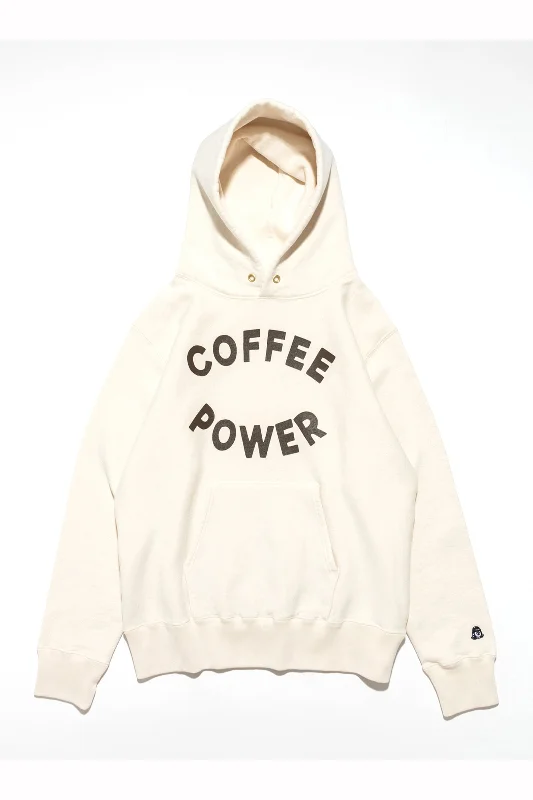 TACOMA FUJI RECORDS / COFFEE POWER HOODIE designed by Yunosuke - Natural