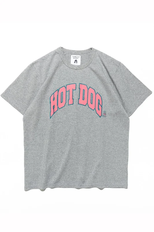 TACOMA FUJI RECORDS / HOT DOG COLLEGE LOGO designed by Shuntaro Watanabe -Heather Gray