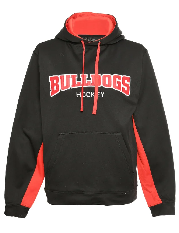 Bulldog Hooded Sports Sweatshirt - M